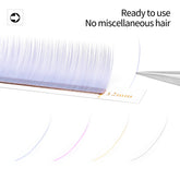 XIUSUZAKI Mix Color Eyelashes Make up High Quality Soft Natural Synthetic Mink Rainbow Eyelash Extension Supplies 6 Colors Mix